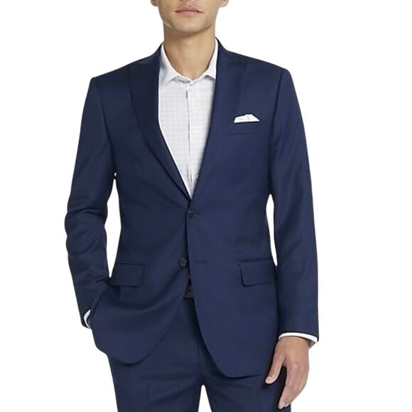 Joseph Abboud Joe Single Breasted Slim Fit Wool Blazer Coat Jacket Men's 46R - Picture 1 of 12